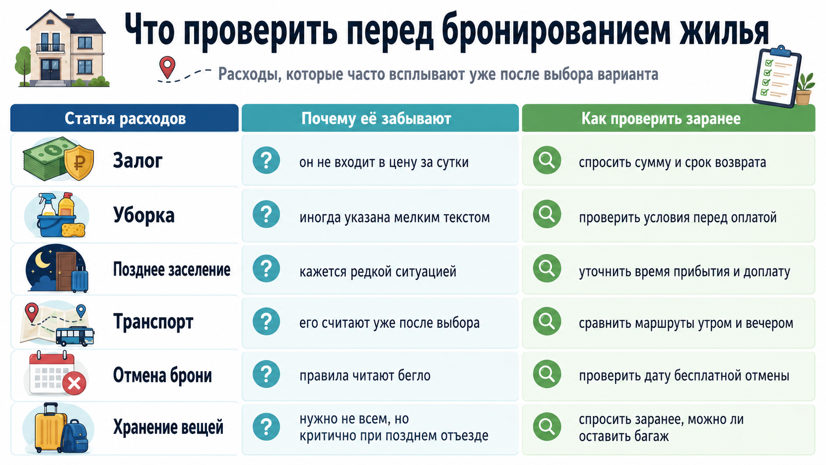 Что проверить перед бронированием жилья